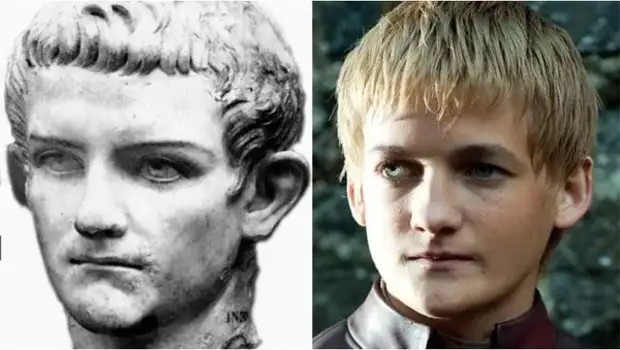 Бюст Калигулы в детском возрасте vs Jack Gleeson as Joffrey ("Игра престолов")