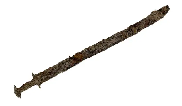 Восьмилетняя девочка нашла на берегу шведского озера древний меч