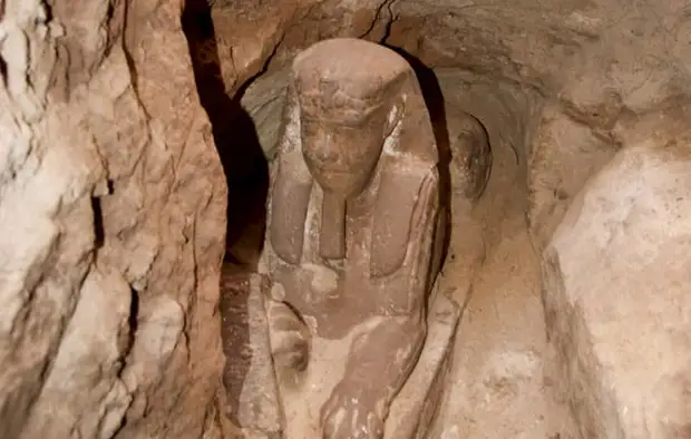 На юге Египта археологи обнаружили сфинкса