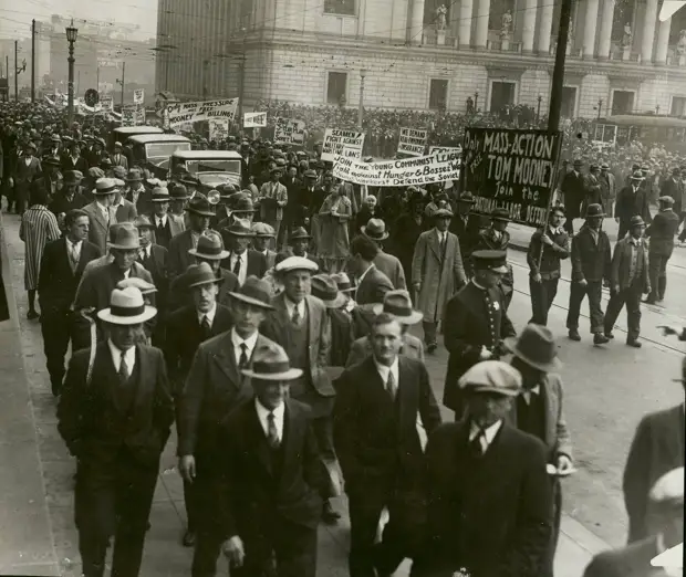 1931. Демонстрация коммунистов, Сан-Франциско