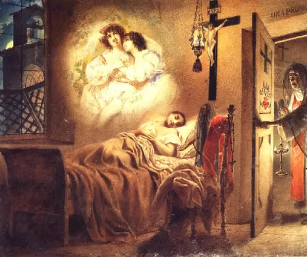 Карл Брюллов. "Сон монашенки". 1831