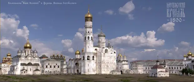 Как выглядел Кремль в 1800 году