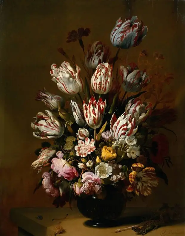 Hans Gillisz, Bollongier (1600-1645) Нидерланды голландские натюрморты, живопись, искусство, красота, цветы