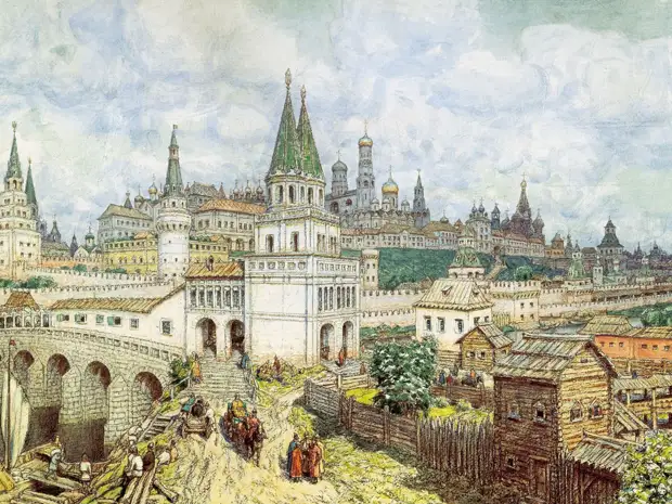 Московский Кремль в картинах Аполлинария Васнецова.