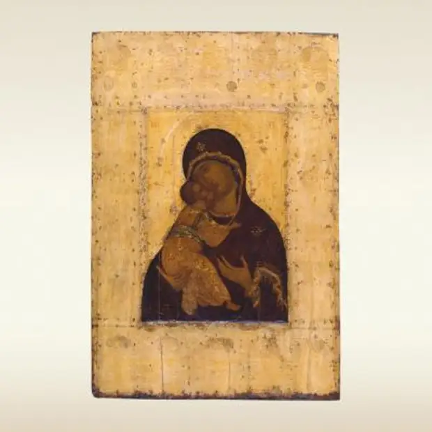 Икона: Богоматерь Владимирская. Конец 14 – начало 15 века