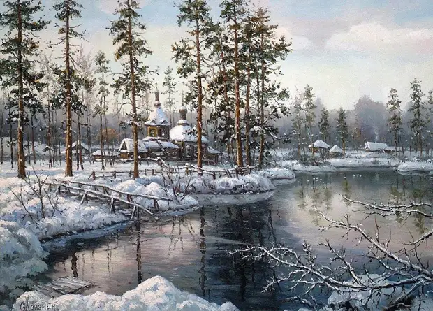 Зимний пейзаж.