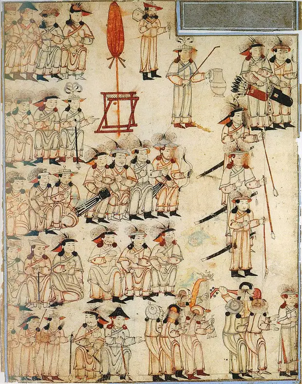Жизнь монгольской элиты в иллюстрациях Джами ат-Таварих (Сборник летописей) начало 14 века.