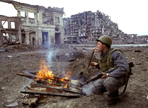 Солдаты первой чеченской.