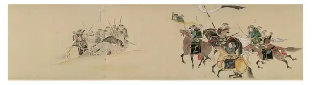 Свиток монгольского вторжения. Мёко сюрай экотоба.