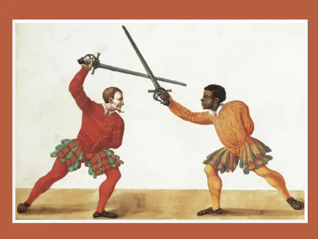 Paulus_Hector_Mair.-_Two_fencers,_one_of_African_descent,_wielding_an_early_rapier_De_arte_athletica,_Augsburg,_Germany,_ca_1542.png