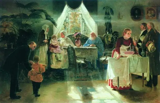 Российский жизненный уклад 19 века в картинах Алексея Корзухина.