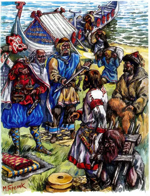Рисунки-реконструкции Михаила Горелика с изображениями викингов. Для будущих создателей фильмов о викингах)