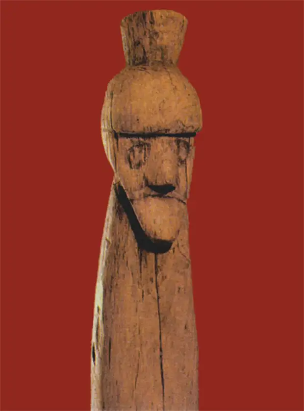 19. Деревянный идол из Старой Ладоги (фрагмент)