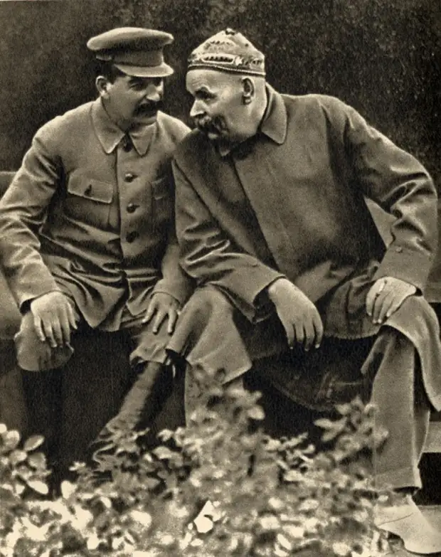 Горький и Сталин.