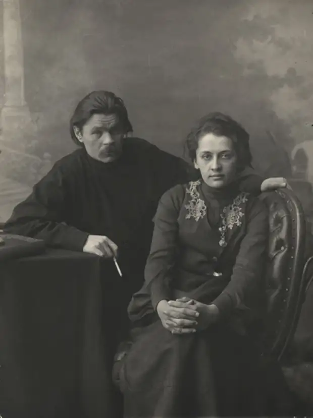 А.М. Горький с женой