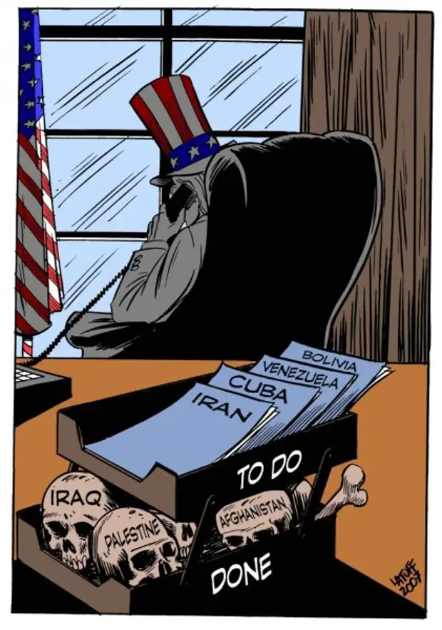 История отношений Кубы и США в карикатурах Латуффа