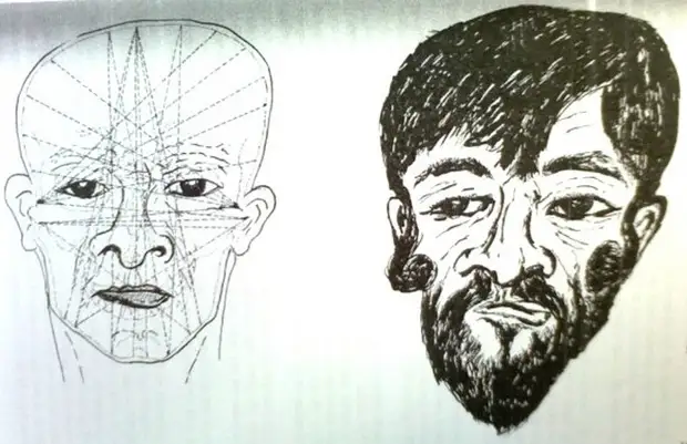 Реконструкция лица Иоханана Бен-Хагалгола, сделанная учёными в 1970 году.