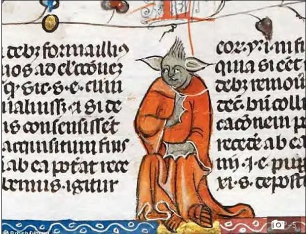 В средневековом манускрипте нашли изображение магистра Йоды из «Звёздных войн»