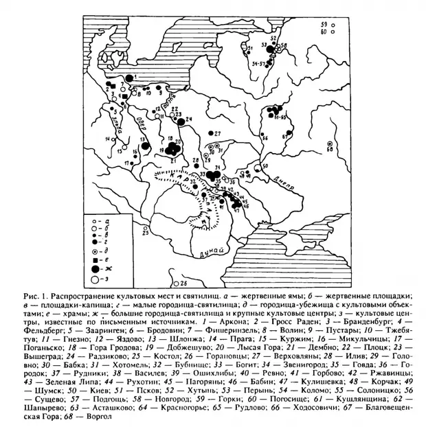 Языческие святилища славян Восточной Европы