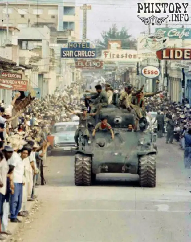 Кубинская революция в цвете.  Январь 1959 года.