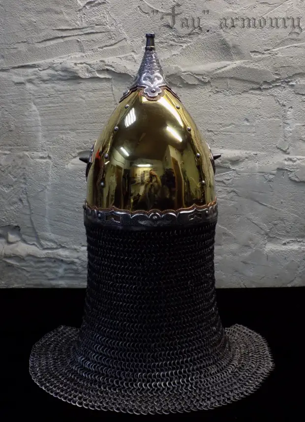 Шлем из кургана Чёрная могила, Чернигов, Х век.