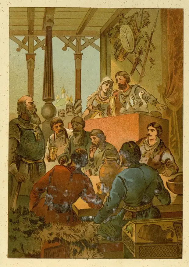 Русские богатыри в иллюстрациях 1912 год.