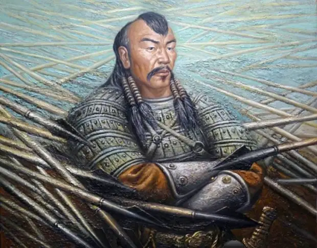 Монгольская мужская прическа XIII века