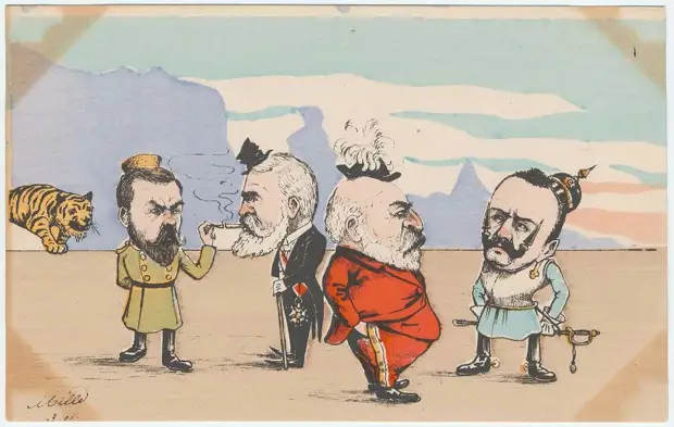 Французские карикатуры в период русско-японской войны