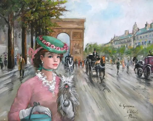 Парижские красавицы Francois Gerome (53 работ)