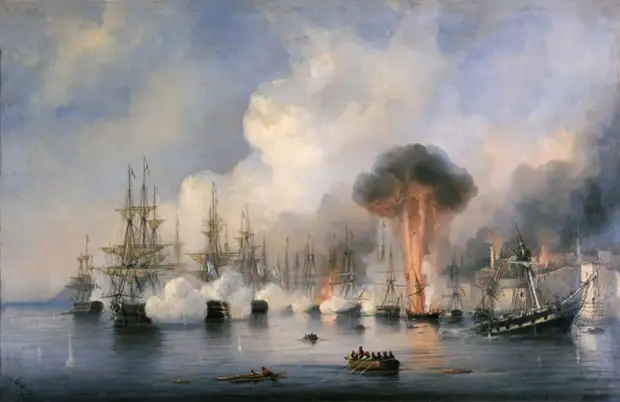 Морские баталии в картинах Алексея Петровича Боголюбова.