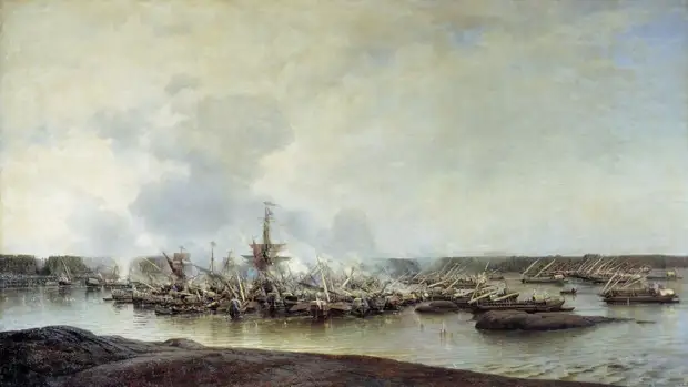 Морские баталии в картинах Алексея Петровича Боголюбова.