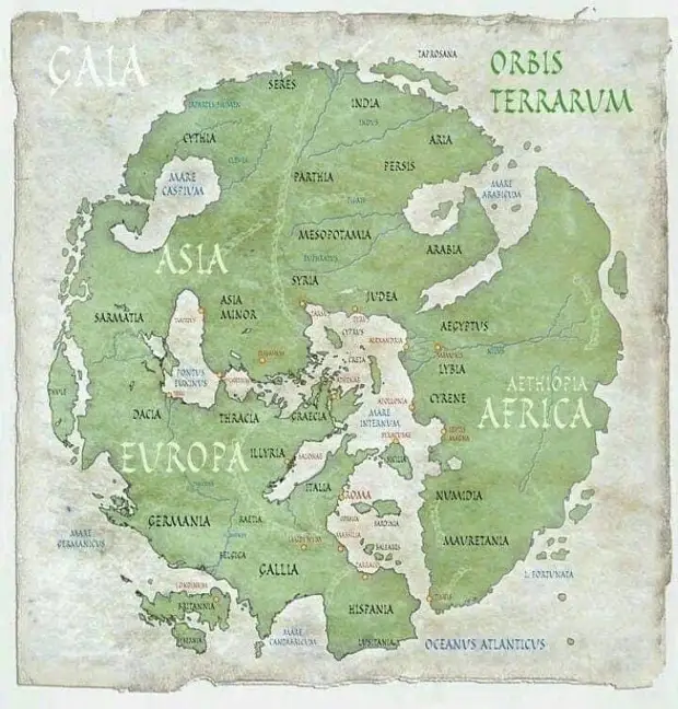 Карта древнеримского мира