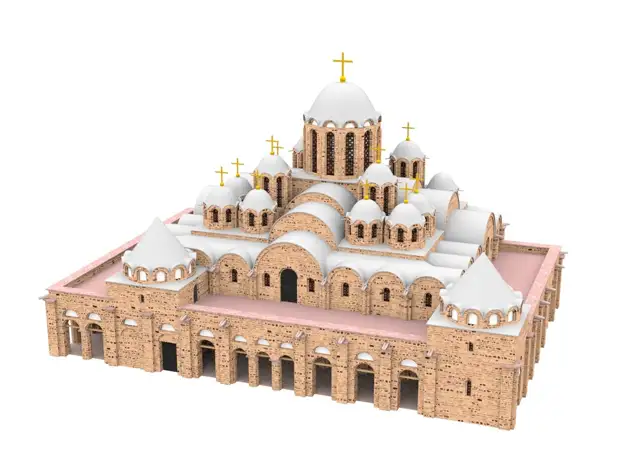 Реконструкция средневекового собора Святой Софии