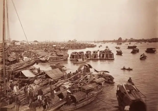 Река Чжуцзян 1880 г.