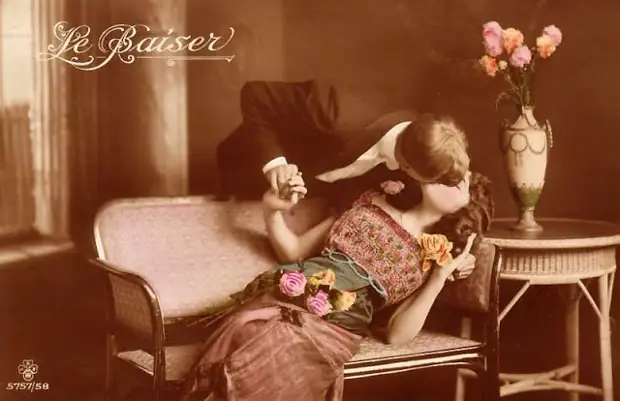 Французские открытки, в которых показано, как романтично целовались в 1920-е годы 18