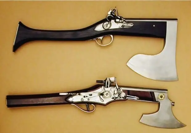 Комбинированное оружие разных стран 16-18 веков комбинация, оружие, пистолет, прошлое, револьвер, топор, фото