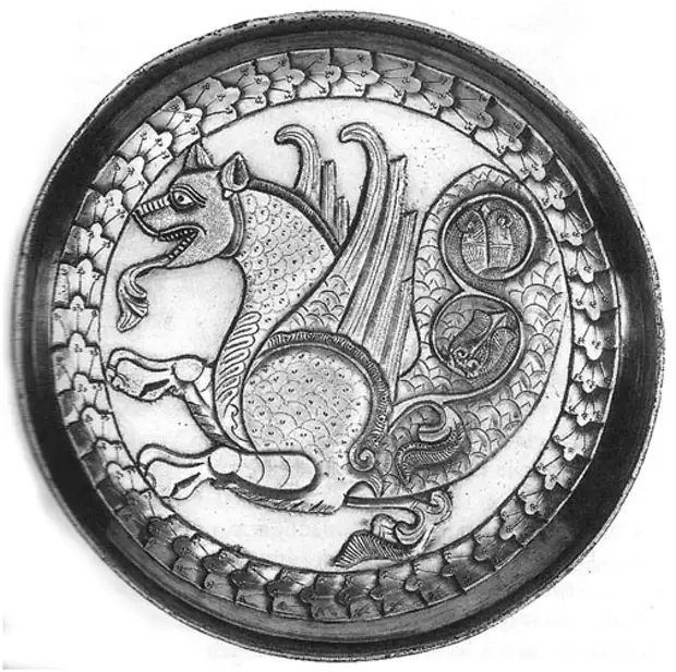 Иранский Симург, династийный символ Сасанидов