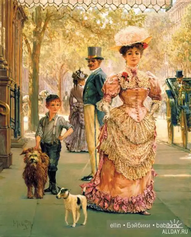 "Викторианская элегантность" картин Алана Мейли