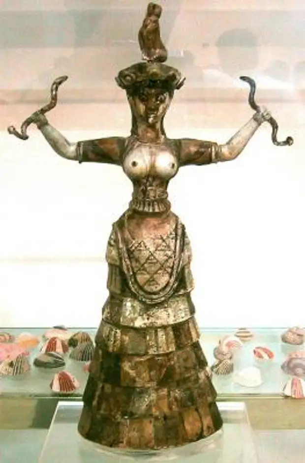 Минойская цивилизация - культура, архитектура, искусство, религия - Богиня змей