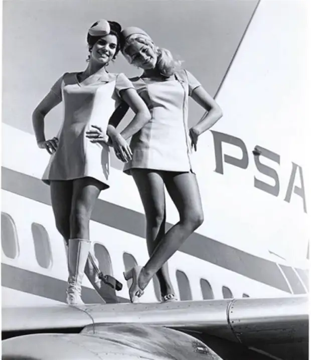 Красота в полете: стюардессы 1960-х