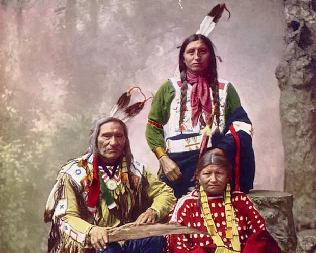Фото коренных американцев конца 19 века.
