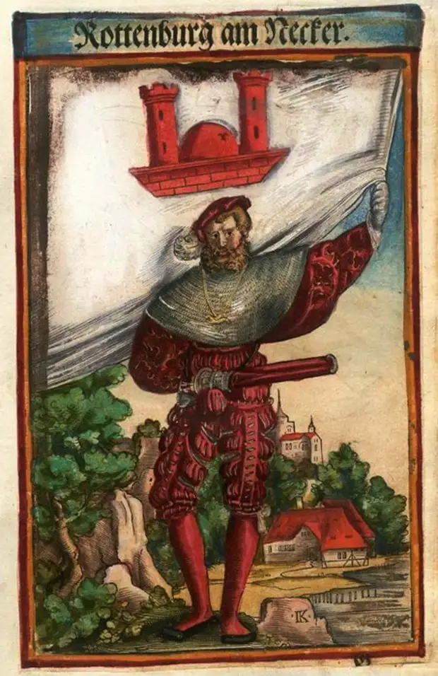 Иллюстрации к книге «Флаги Священной Римской империи германской нации», 1545 год.