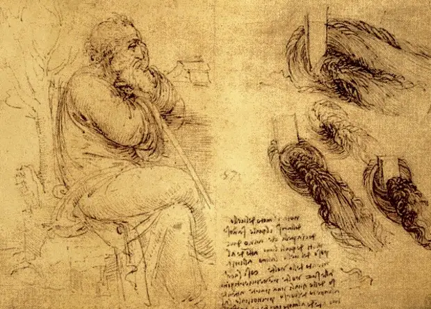 Рисунки Леонардо да Винчи.