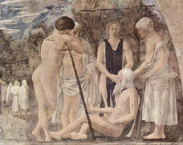 Piero della Francesca. Смерть Адама