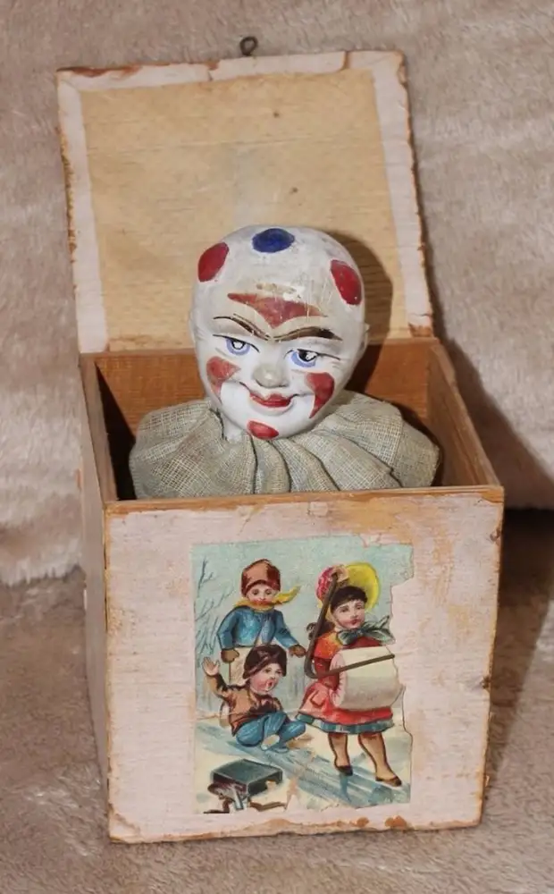 Jack-in-the-Box (игрушка производилась с XIV века) дети, игрушки, ностальгия