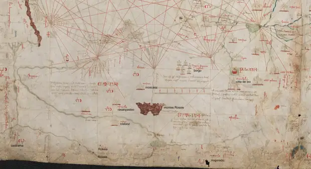 Русь на карте Анджелино Дульсерта (1339 г.)