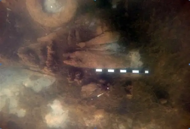 Носовая часть затонувшего английского судна, который обнаружили в 2013 году. Фото: предоставлены Черноморским центром подводных исследований 