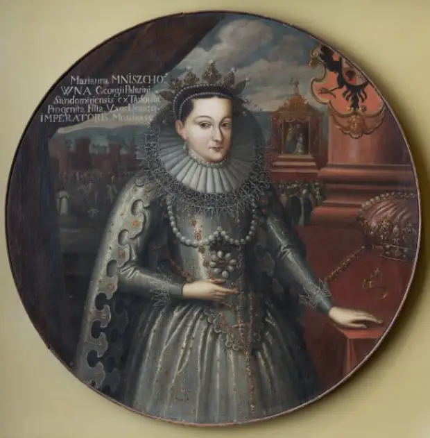 Портрет Марины Мнишек. Неизвестный художник. Первая половина XVII века