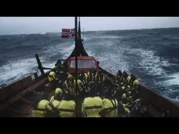 Драккар мчит через Северное море