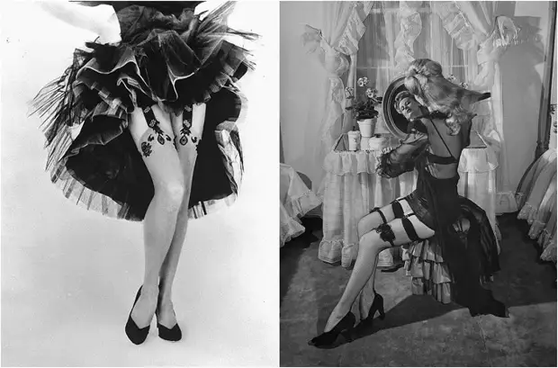 Гламур середины XX века: фотографии очаровательных дам в изящных чулках